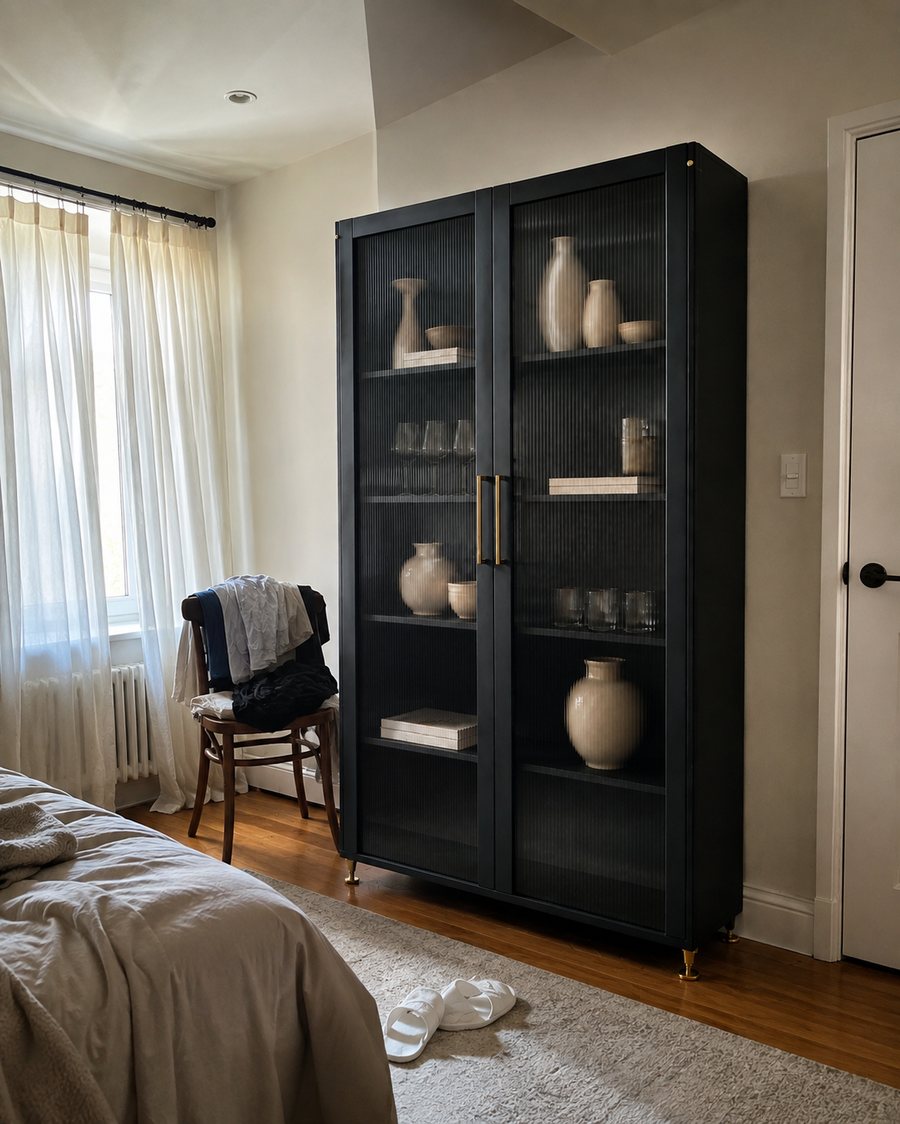 L'Armoire vitrée · Charbon · 200 × 126 cm