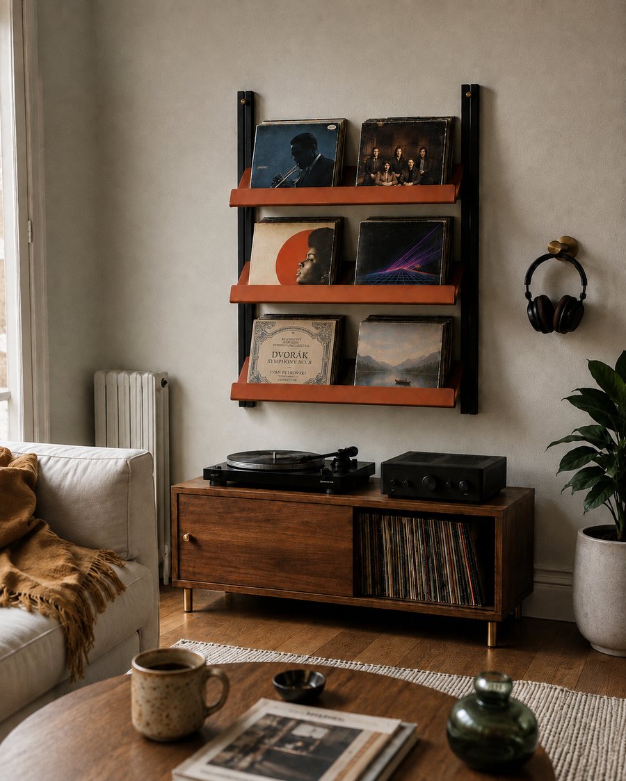 Le Vinyle · Terre cuite · 85,7 × 98 cm